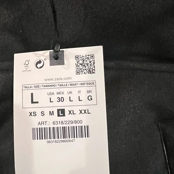 Zara cropped faux leather vest - Picture 5 of 5